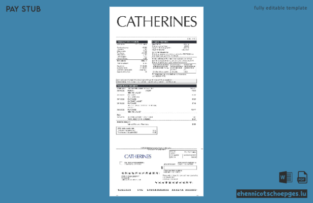 Vorschau auf einen Beispiel-Gewinnbericht von Catherine